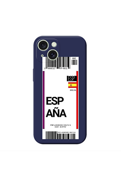 Other Apple iPhone 15 Plus Espana Arrival Dark blue Colored Silicone TPU Θήκη