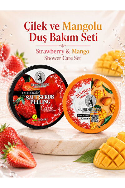 OTTORIA Strawberry Salt Scrub and Mango Body Butter Set |   Strawberry & Mang...