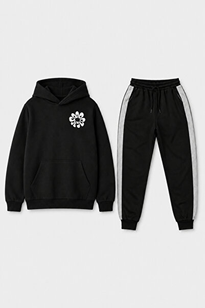 Trendy Merry Store Floral Pattern Printed Unisex Children's Tracksuit Set wit...