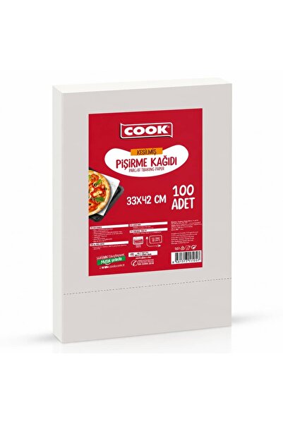 COOK Kesilmiş Pişirme Kağıdı 100 Adet 33X42 cm