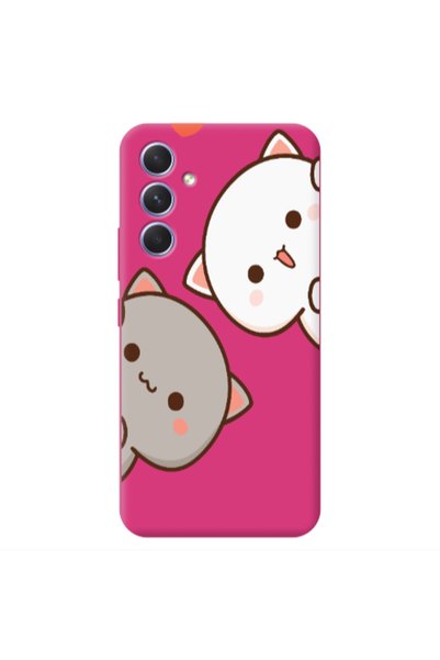 Other Samsung A54 We are here Fuchsia Colored Silicone TPU Θήκη