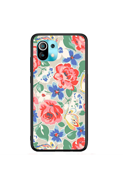 Other Xiaomi Mi 11 Lite Lady roses Black Glossy Θήκη