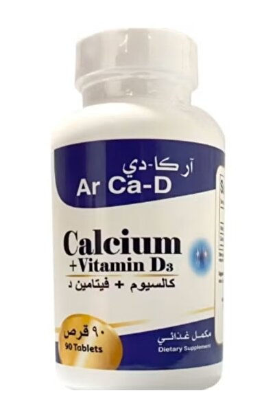 AR Ca-D Calcium Tablets with Vitamin D3 90 Tablets