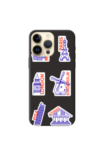 Other Apple iPhone 13 Pro Max Pisa Athens Black Colored Silicone TPU Θήκη