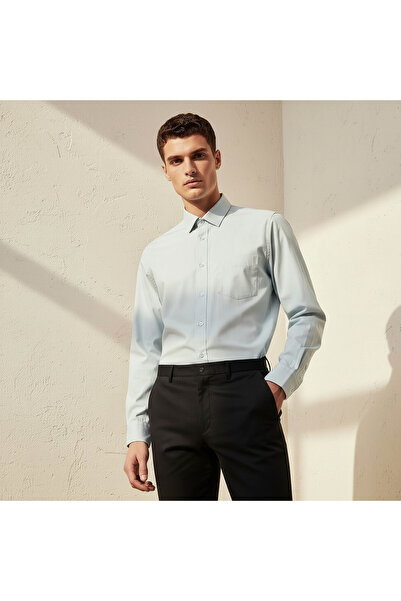 FAV Men Regular Fit Collared Philaphil Long Sleeve Shirt