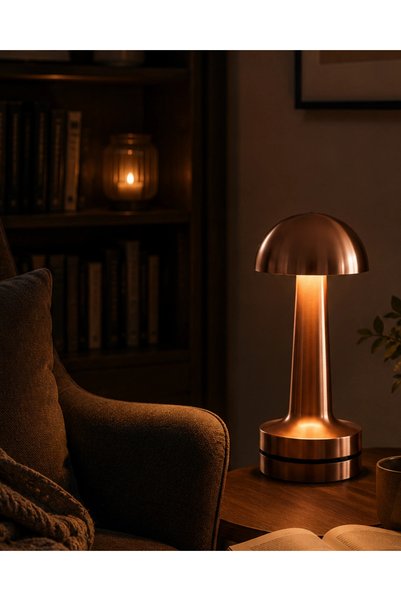 shopwave Dokmatik Mushroom Night Light Bronze Led Table Lighting