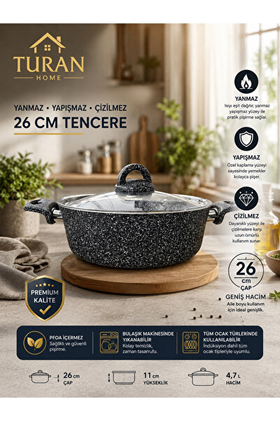 Çırağan 26 cm Gıranit Derin tencere