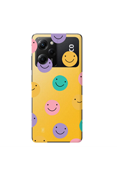 Other Xiaomi Poco X5 Pro Colorful smiles Transparent Silicone TPU Θήκη