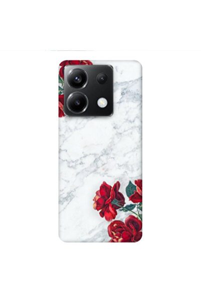 Other Xiaomi Poco X6 5G Marble and roses Transparent Silicone TPU Θήκη