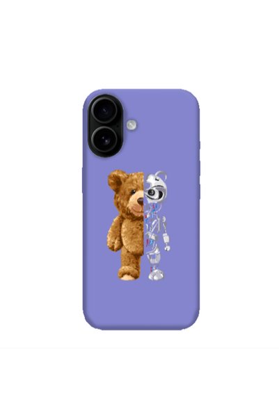 Other Apple Iphone 16 plus Glacier Purple Colored Silicone TPU Θήκη