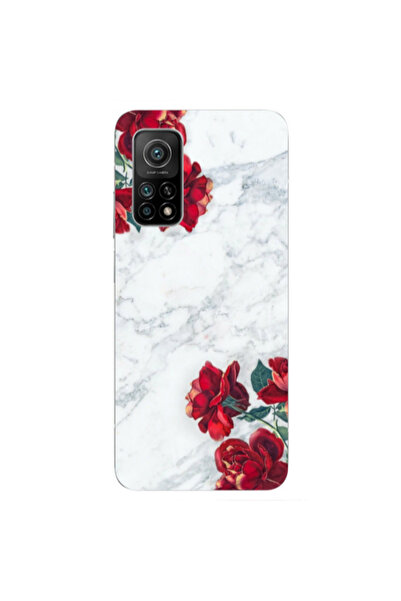 Other Xiaomi Mi 10T Pro Marble and roses Transparent Silicone TPU Θήκη