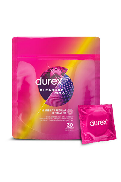Durex | Pleasure Max Προφυλακτικά Με Κουκιδες και Ραβδώσεις Κανονική Εφαρμογή...