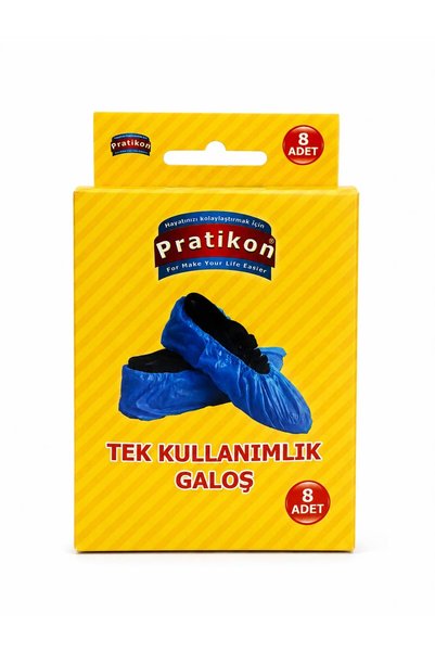 Bozkar Medikal Pratikon Disposable Shoe Covers 8 Pieces Blue Hygienic Flexibl...