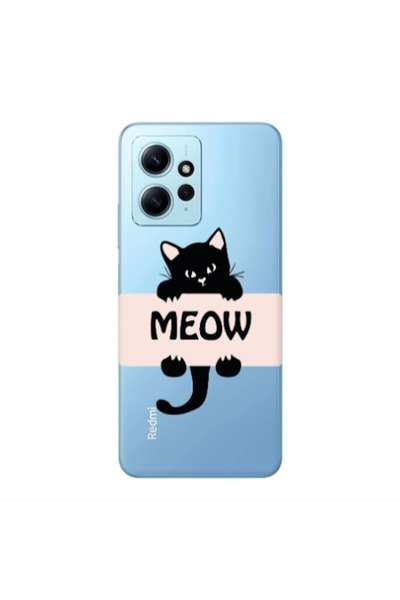 Other Xiaomi Redmi Note 12 4G Meow Transparent Silicone TPU Θήκη