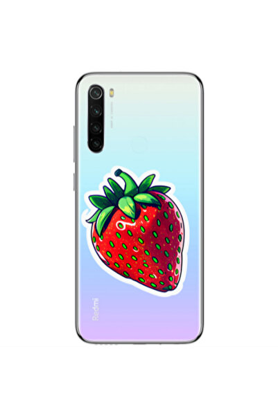 Other Xiaomi Redmi Note 8 strawberry Transparent Silicone TPU Θήκη