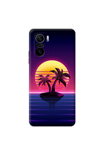 Other Xiaomi Poco F3 Moon and Palmie Transparent Silicone TPU Θήκη
