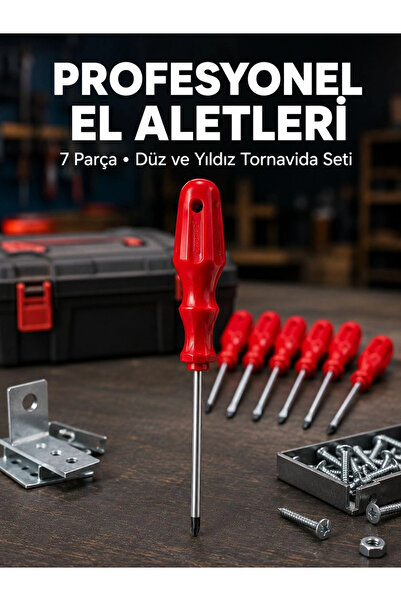 Epilons Professional 7 Piece Screwdriver Set Hand Tool with Ergonomic Handle