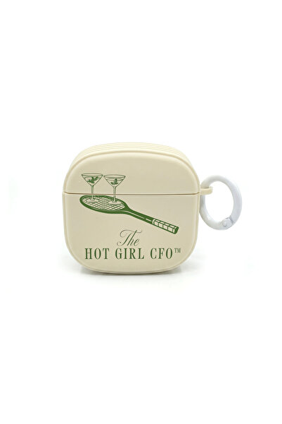 usezenai AirPods 4. Generation Compatible Hot Girl Cfo Tennis Designed Cream ...