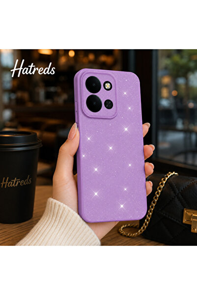Hatreds Redmi 15C Uyumlu Simli Silikon Kılıf Kamera Korumalı Işıltılı Darbeye...