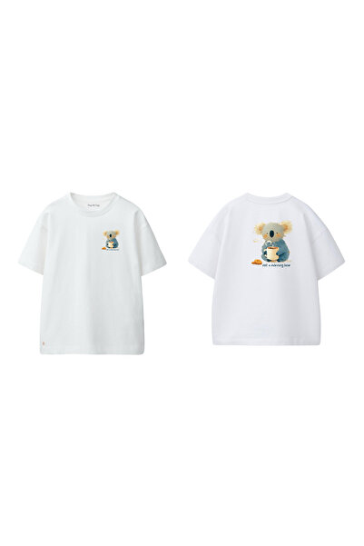 Pepi & Gigi Oversize Printed Premium Quality Kids' T-Shirt (Sleepy Koala)