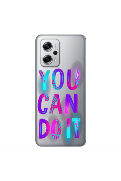 Other Xiaomi Poco X4 GT You Can Doit Transparent Silicone TPU Θήκη