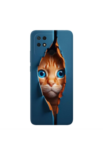 Other Xiaomi Redmi 10C Cat Blue Eyes Transparent Silicone TPU Θήκη