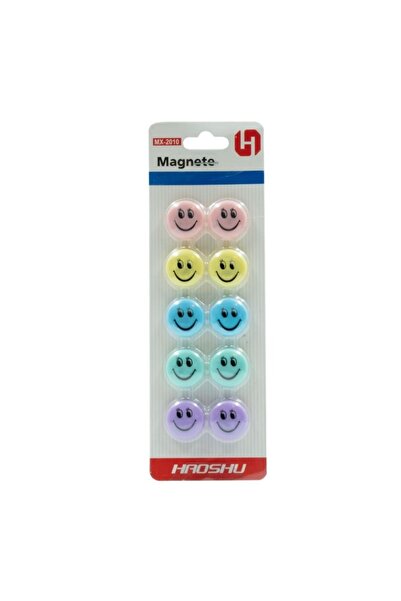 MC Micostore Magneti pentru tabla 2010MX, zambareti, diametru 20mm, diverse c...