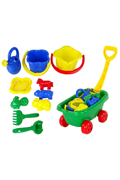 Hemar Set de joaca pentru nisip, Hemar, 10 piese, 22.5x34.5x19cm, 10m+, multi...