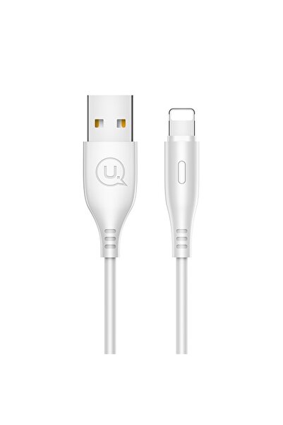 Usams Cablu USB-A la Lightning U18, 1m, 2A, Alb