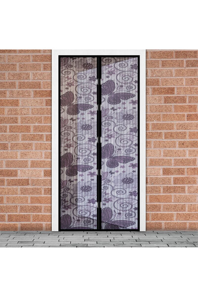 Garden of Eden Mosquito net for door - magnetic - 100 x 210 cm - purple butte...
