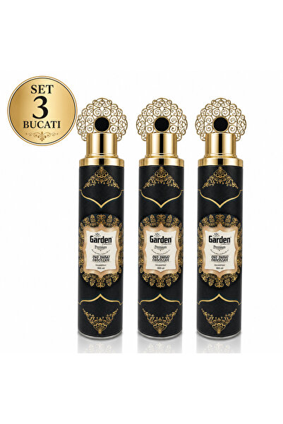 SORA Set 3 x Spray odorizant pentru cameră Garden Premium Oud Dubai Chocolate...