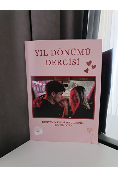 Monamilie Sevgiliye Hediye Yıldönümü Anı Dergisi - Kişiye Özel Fotoğraflı Aşk...