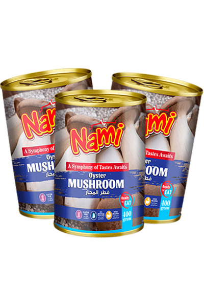 Nami Canned Mushroom Pieces & Stems Oyster 3x400g
