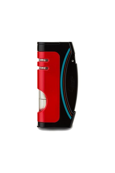 Lubinski Eclipse Tek Torch Delicili Puro Çakmağı Kırmızı-Siyah LB-202