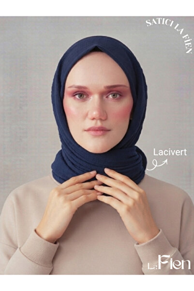 La Fien Hijab Women's Bamboo Crochet Beige Scarf