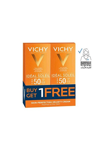Vichy Ideal Soleil Velvety Sun Screen SPF50+ 50ml(1+1)Kit
