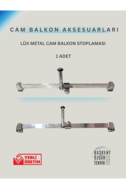CADDE CAM BALKON LÜX METAL CAM BALKON CAM TUTUCU/STOPLAMA