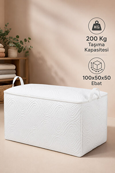 Hig Store Dayanıklı Taşınabilir Kulplu Fermuarlı 200 Kg Taşıma Kapasiteli Büy...