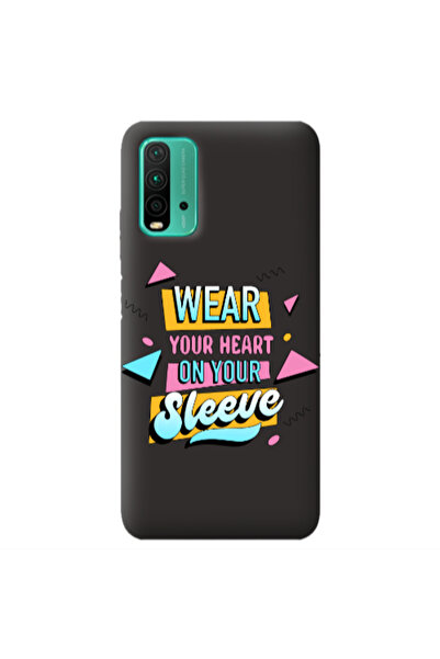 Other Xiaomi Poco M3 Wear Your Heart Black Colored Silicone TPU Θήκη
