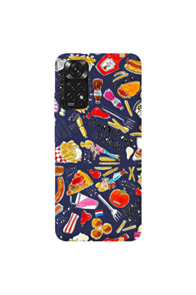 Other Xiaomi Redmi Note 11 4G Snack attack Dark blue Colored Silicone TPU Θήκη