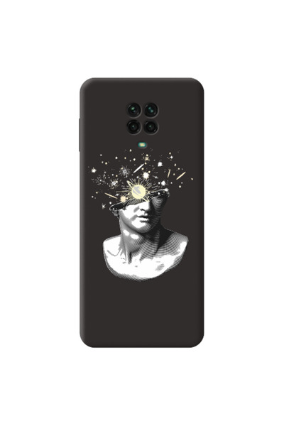 Other Xiaomi Redmi Note 9 Pro Space Statue Black Colored Silicone TPU Θήκη