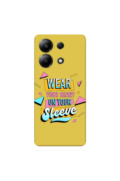 Other Xiaomi Redmi Note 13 4G Wear Your Heart Yellow Colored Silicone TPU Θήκη