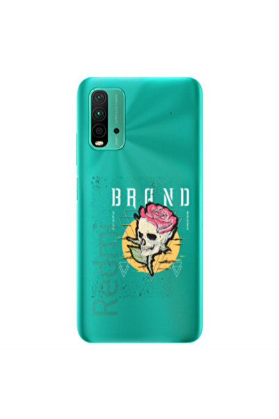 Other Xiaomi Redmi 9T Skull Roses Transparent Silicone TPU Θήκη