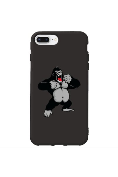 Other Apple iPhone 7 Plus Angry Gorilla2 Black Colored Silicone TPU Θήκη