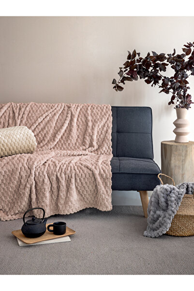 PALAMAIKI Κουβέρτα Fleece 160x220 Aster Beige