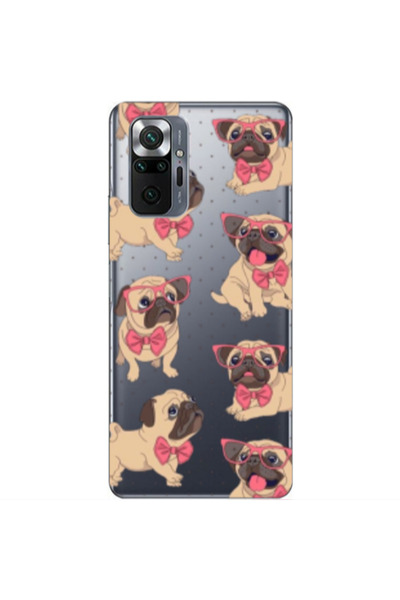 Other Xiaomi Redmi Note 10 Pro Max Dog Spectacled Transparent Silicone TPU Θήκη