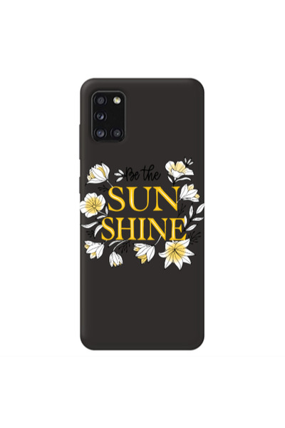 Other Samsung A31 Sun Shine Black Colored Silicone TPU Θήκη