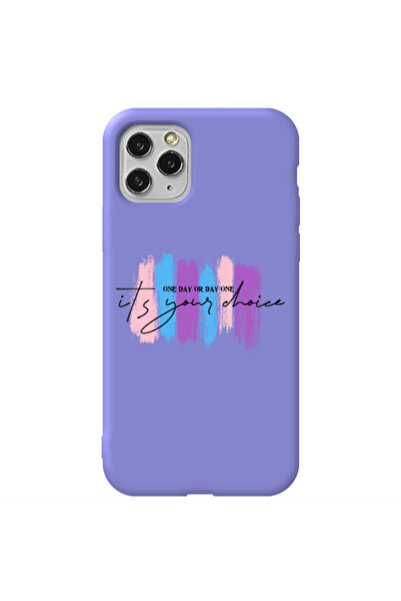 Other Apple iPhone 11 Pro One Day Or Day One Purple Colored Silicone TPU Θήκη