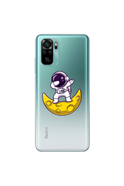 Other Xiaomi Redmi Note 10S Astronaut on the moon Transparent Silicone TPU Θήκη