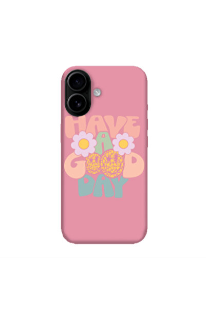 Other Apple Iphone 16 plus Have A Good day Pink Colored Silicone TPU Θήκη